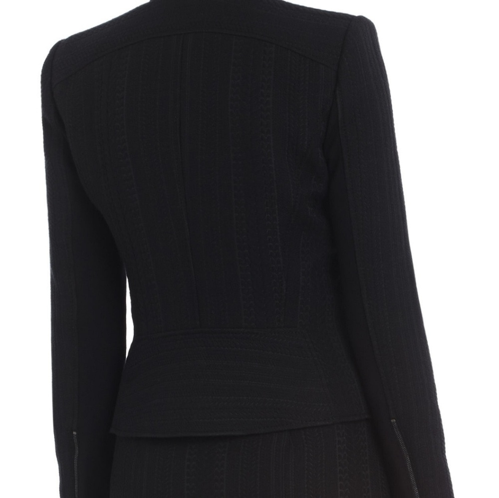 NWT BCBG MAXAZRIA BLACK MOTO CROP JACKET SIZE S - Picture 6 of 7